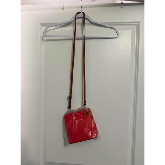 Italian Leather Handbags - Genuine Red Leather Crossbody Purse – Made in Italy